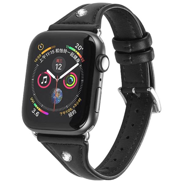 Ремень Apple Watch WB05 Кожа/ 40 мм/ Черный photo 1