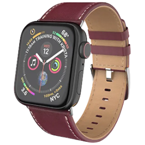 Ремень Apple Watch WB04 Duke Кожа/ 44 mm/ Красный photo 1