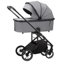 Детская коляска Carrello Alfa 2 in 1 2023 9869-1/ Светло-серый