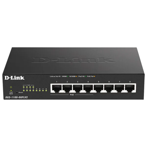 Switch D-Link DGS-1100-08PLV2 Black photo 1