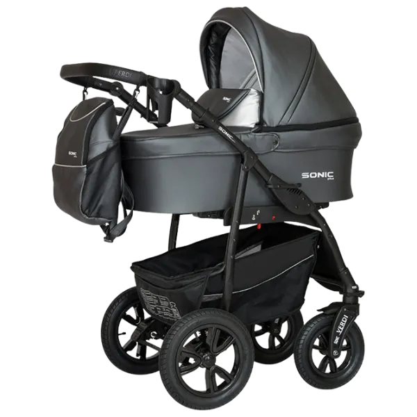 Детская коляска Verdi Sonic Plus Pro 3 in 1 NR3/ Тёмно-серый photo 1