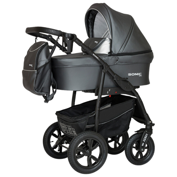 Детская коляска Verdi Sonic Plus Pro 3 in 1 NR3/ Тёмно-серый photo 1