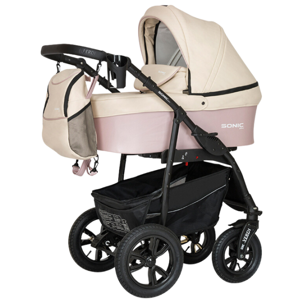 Детская коляска Verdi Sonic Plus Pro 3 in 1 NR8/ Бежевый photo 1