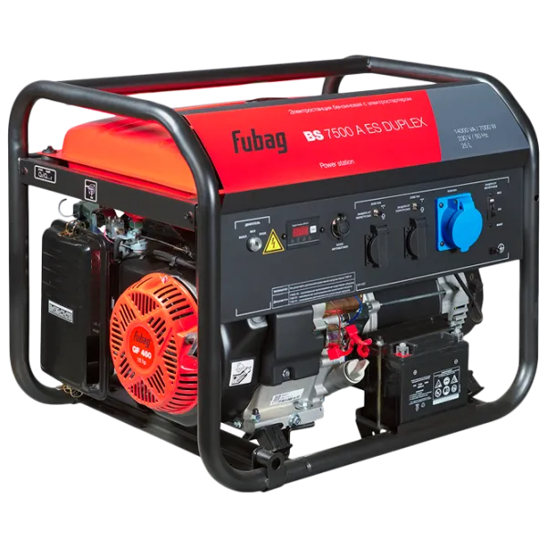 Генератор Fubag BS 7500 A ES DUPLEX 230/ 400 В Бензин/ 7 кВт photo 1 Генератор Fubag BS 7500 A ES DUPLEX 230/ 400 В Бензин/ 7 кВт photo 1