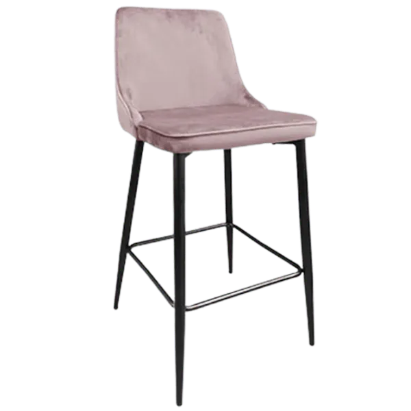 Scaun de bar DecoPrim (НФ-0002154) Catifea/ Metal/ Pink photo 1 Scaun de bar DecoPrim (НФ-0002154) Catifea/ Metal/ Pink photo 1