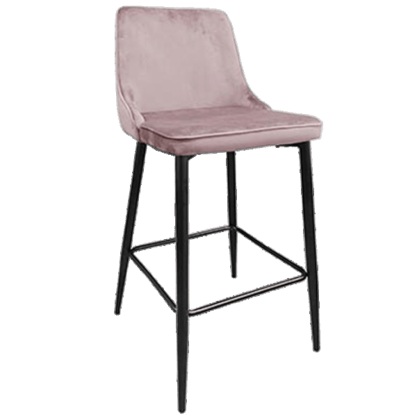 Scaun de bar DecoPrim (НФ-0002154) Catifea/ Metal/ Pink photo 1 Scaun de bar DecoPrim (НФ-0002154) Catifea/ Metal/ Pink photo 1