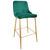 Scaun de bar Deco (НФ-0002153) Catifea/ Metal/ Green