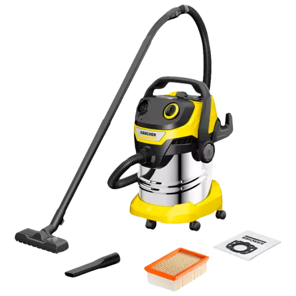 Aspirator industrial KARCHER WD 5 S V-25/ 6/ 22 (1.628-350.0) 1100 W/ Yellow photo 1