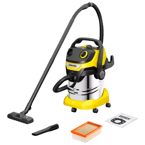 Aspirator industrial KARCHER WD 5 S V-25/ 6/ 22 (1.628-350.0) 1100 W/ Yellow photo 1