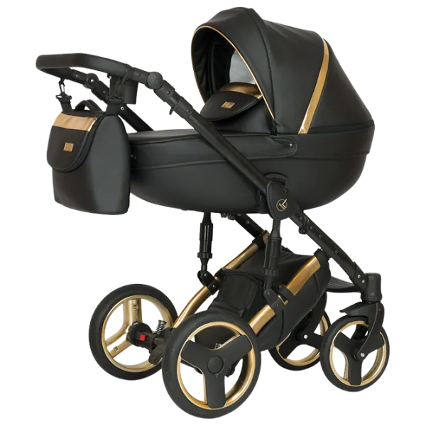 Cărucior pentru copil Verdi Mirage Limited 3 in 1 Gold II/ Black photo 1