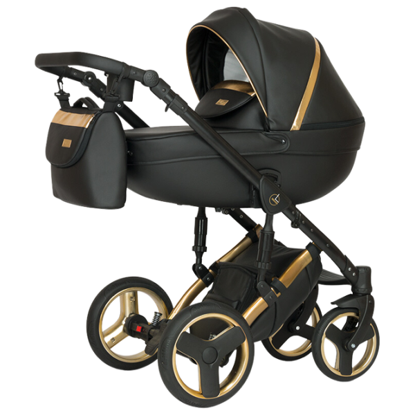 Cărucior pentru copil Verdi Mirage Limited 3 in 1 Gold II/ Black photo 1
