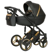 Детская коляска Verdi Mirage Limited 3 in 1 Gold II/ Черный