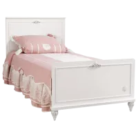 Детская кровать Cilek Romantica 120 x 200 см/ ЛДСП/ Белый