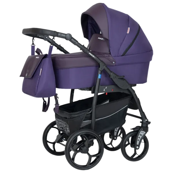 Детская коляска Verdi Max Plus 3 in 1 NR2/ Фиолетовый photo 1