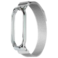 Ремень Mi Band 5 Milanese Металл/ Серебристый