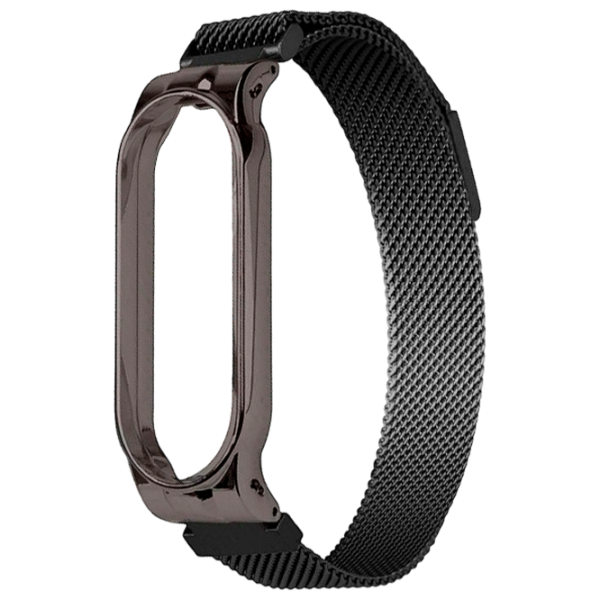 Ремень Mi Band 5 Milanese Металл/ Черный Lucios photo 1
