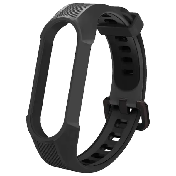 Ремень Mi Band 5 Opaska Силикон/ Черный photo 1