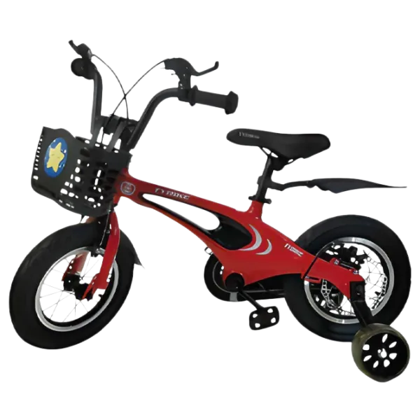 Bicicletă TyBike BK-1 Spoke 12" 14" Aliaj de magneziu/ Red Black photo 1