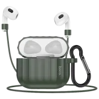 Чехол для наушников Apple AirPods 3 (WB22 Glory) Hoco/ Силикон/ Зелёный