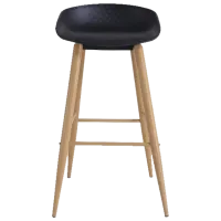 Барный стул DecoPrim Hector Пластик/ Металл/ Черный