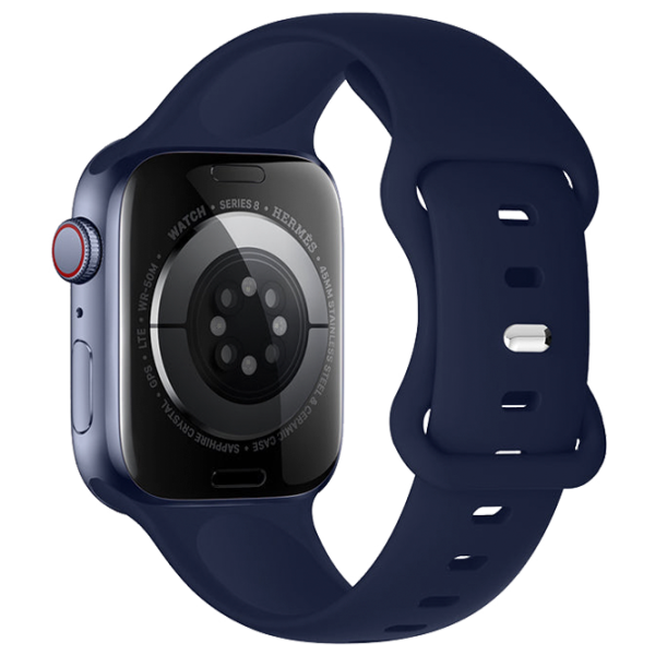 Ремешок Apple Watch iWatch WA15 Flexible Силикон/
42, 44, 45, 49 мм / Синий Navy photo 1