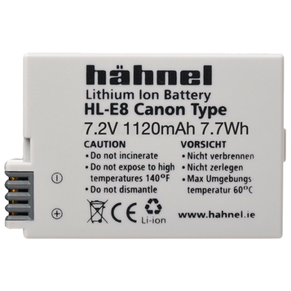 Аккумулятор для фотоаппарата Hahnel HL-Е8 Li-Ion/ 1120 мАч photo 1