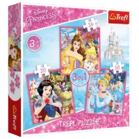 Пазл 2D Trefl Волшебный мир принцесс 3+/ Количество деталей: 106