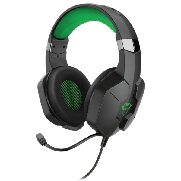Наушники HeadsetTrust GXT323X Зелёный Черный Проводная/ Игровой photo 1