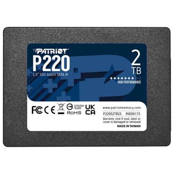 SSD Patriot P220 2 TB 2.5'' photo 1 SSD Patriot P220 2 TB 2.5'' photo 1