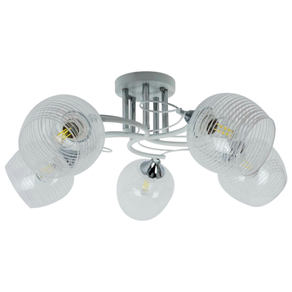 Lustră Hiper H208-5 60 W/ 5 socluri - E27 photo 1