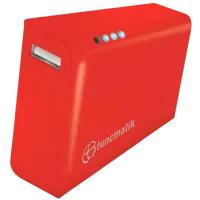 Power Bank Tuncmatik Mini Charge + Lightning Adapter 5000 mAh/ Red