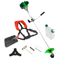 Триммер для травы Verto 50G490 бензиновая/ Зелёный