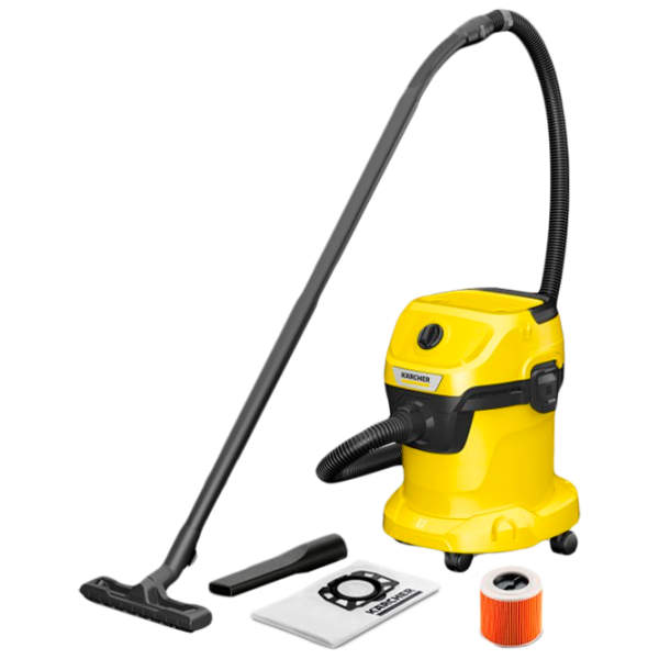 Промышленный пылесос KARCHER WD 3 V-15/ 4/ 20 1000 Вт/ Желтый photo 1