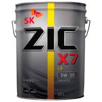 Моторное масло ZIC X7 LS 5W-30 5W-30 20 л синтетическое