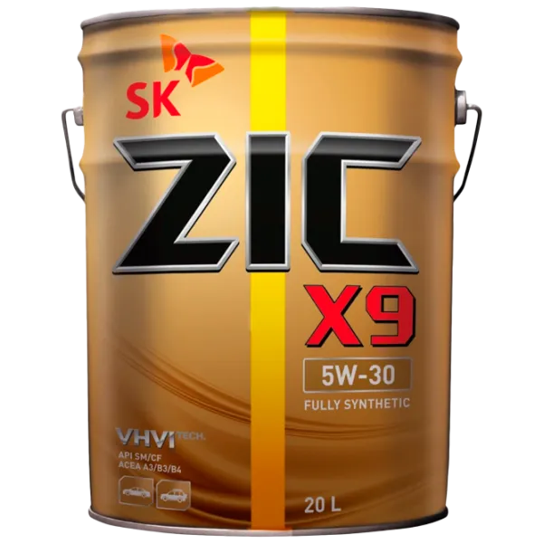 Моторное масло ZIC X9 5W-30 5W-30 20 л синтетическое photo 1