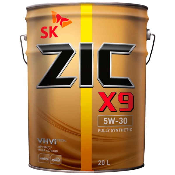 Моторное масло ZIC X9 5W-30 5W-30 20 л синтетическое photo 1