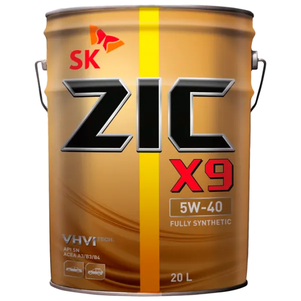 Ulei de motor ZIC X9 5W-40 5W-40 20 l sintetic photo 1 Ulei de motor ZIC X9 5W-40 5W-40 20 l sintetic photo 1