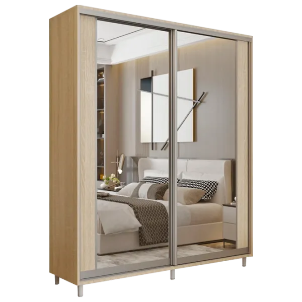 Dulap pentru haine Glisant Mobildor-Lux ARON P 1200 K2 3025 120 x 60 x 220 / PAL / Stejar Sonoma photo 1