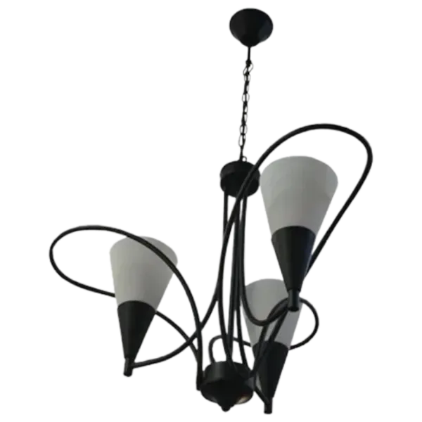 Люстра Elmos MX7724128-3-BK 40 Вт/ 3 цоколя - E14 photo 1 Люстра Elmos MX7724128-3-BK 40 Вт/ 3 цоколя - E14 photo 1