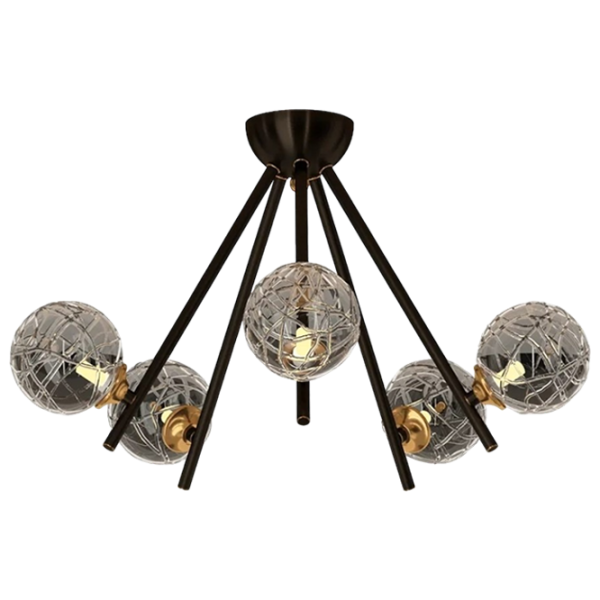 Lustră Elmos DC-CU-0001-5P 40 W/ 5 socluri - G9 photo 1 Lustră Elmos DC-CU-0001-5P 40 W/ 5 socluri - G9 photo 1