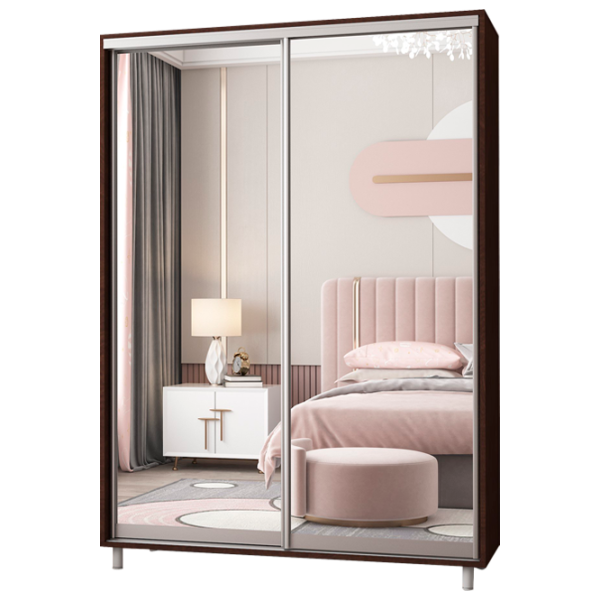 Гардероб Раздвижной Mobildor-Lux ARON P 1700 K2 2226 170 x 60см x 220 / ДСП / Венге photo 1