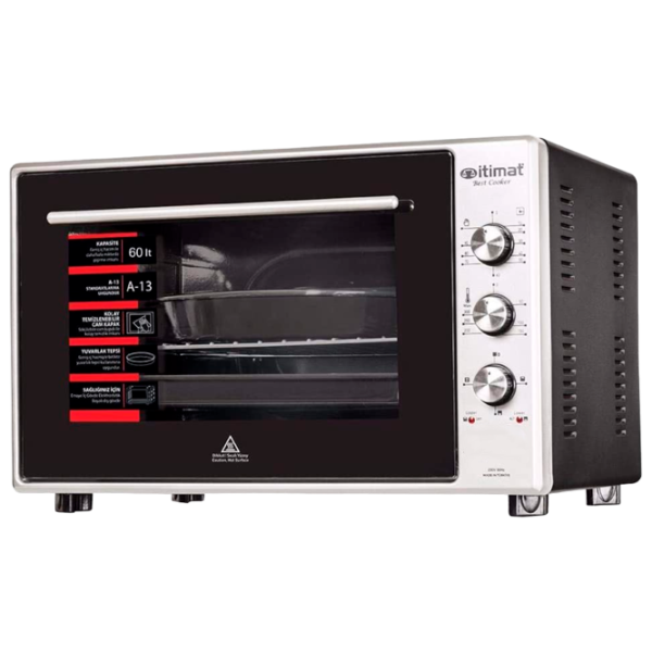 Cuptor electric Itimat I-60TTFLB-A13 60 l / 1800 W / Black photo 1