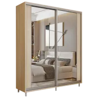 Гардероб Раздвижной Mobildor-Lux Aron P 1000 K2 3025 100 x 60см x 220 / ДСП / Дуб Сонома