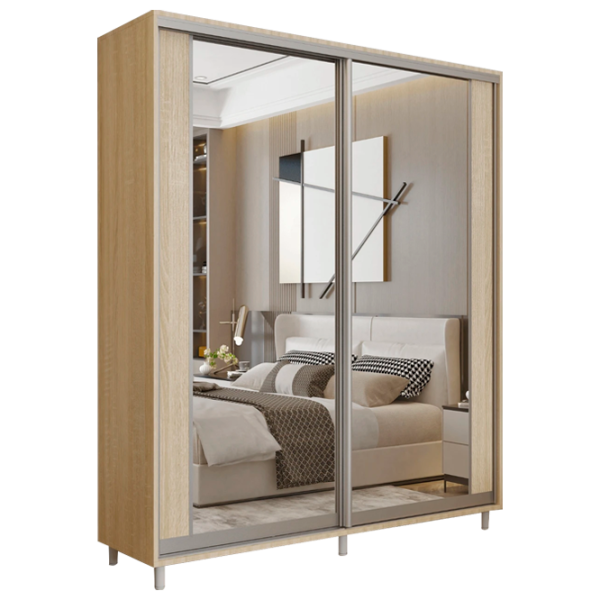 Dulap pentru haine Glisant Mobildor-Lux Aron P 1900 K2 3025 190 x 60 x 220 / DSP / Stejar Sonoma photo 1