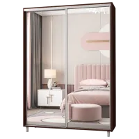 Dulap pentru haine Glisant Mobildor-Lux Aron P 1800 K2 2226 180 x 60 x 220 / PAL / Wenghe