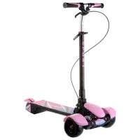 Детский трёхколёсный самокат Mikawei MKW-688 (00-00643081) 80 кг/ Розовый