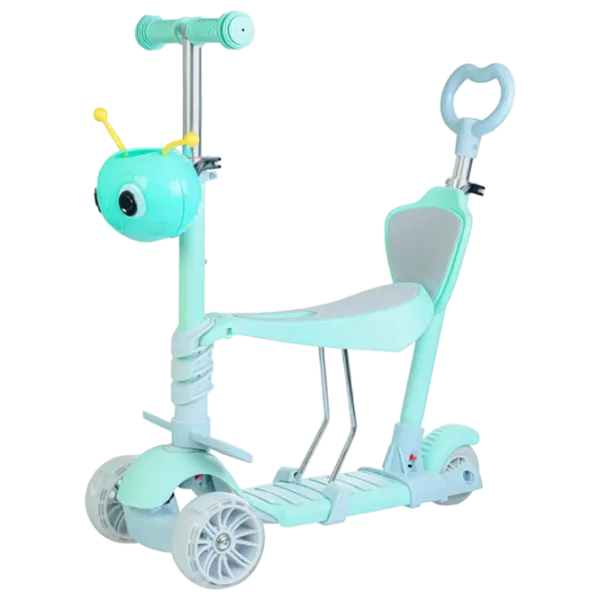 Детский трёхколёсный самокат 4Play Snail (00-00643041) 25 кг/ Мятный photo 1