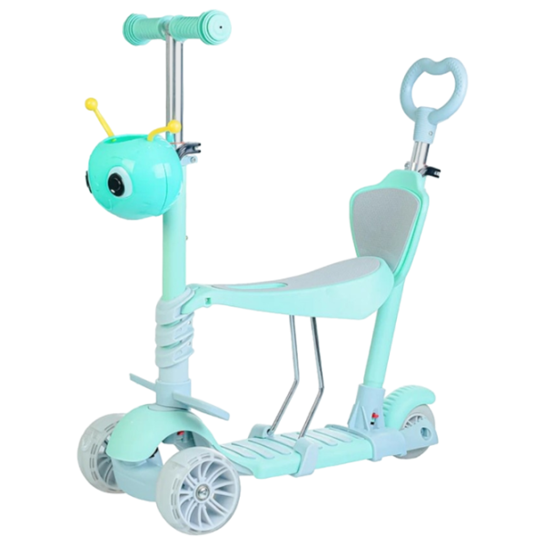 Детский трёхколёсный самокат 4Play Snail (00-00643041) 25 кг/ Мятный photo 1