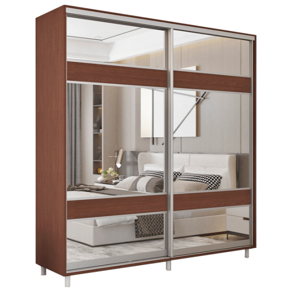 Dulap pentru haine Glisant Mobildor-Lux ARON P 2000 K3 2226 200 x 60 x 220 / DSP / Wenghe photo 1