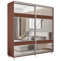 Dulap pentru haine Glisant Mobildor-Lux ARON P 2000 K3 2226 200 x 60 x 220 / DSP / Wenghe